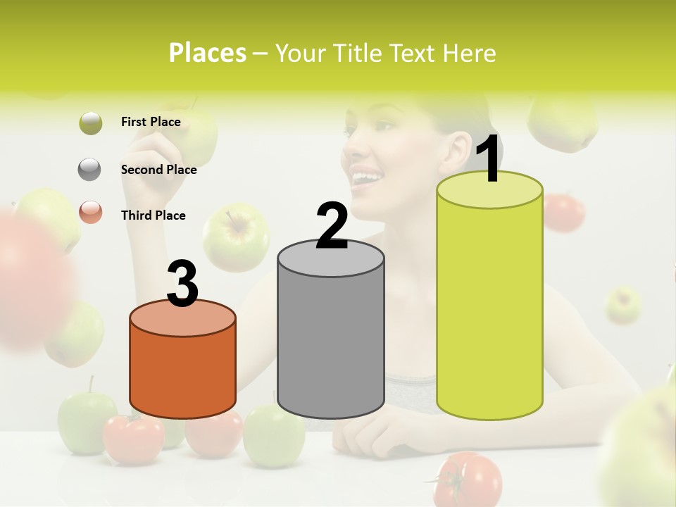 Sit Eating Women PowerPoint Template