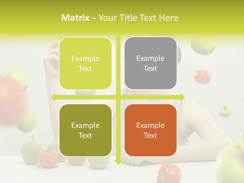 Sit Eating Women PowerPoint Template