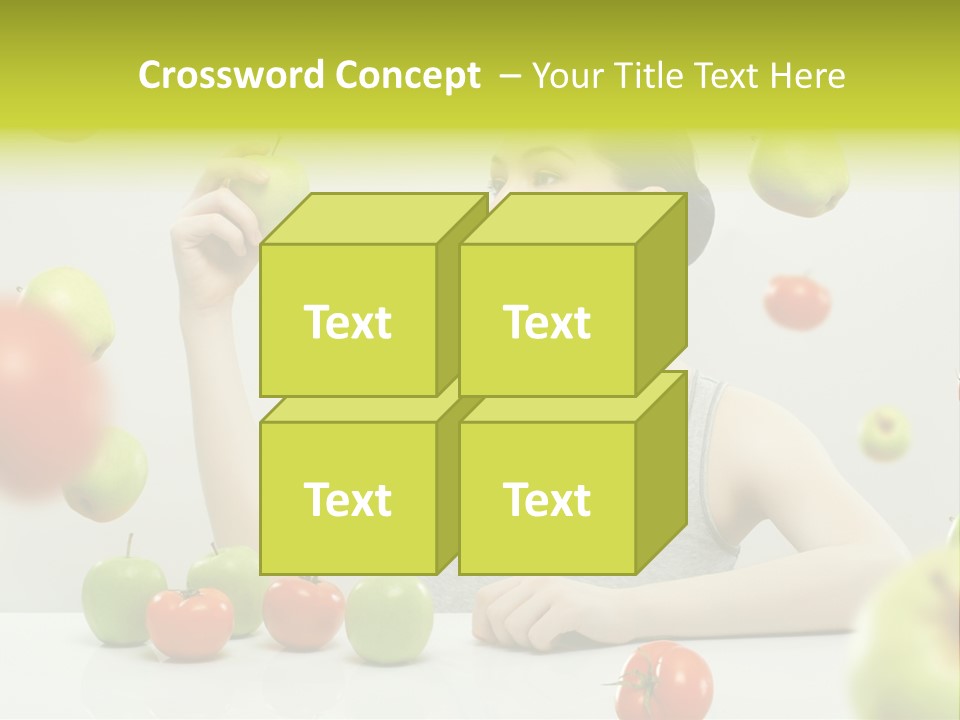 Sit Eating Women PowerPoint Template