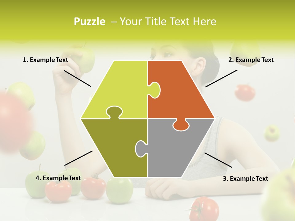 Sit Eating Women PowerPoint Template
