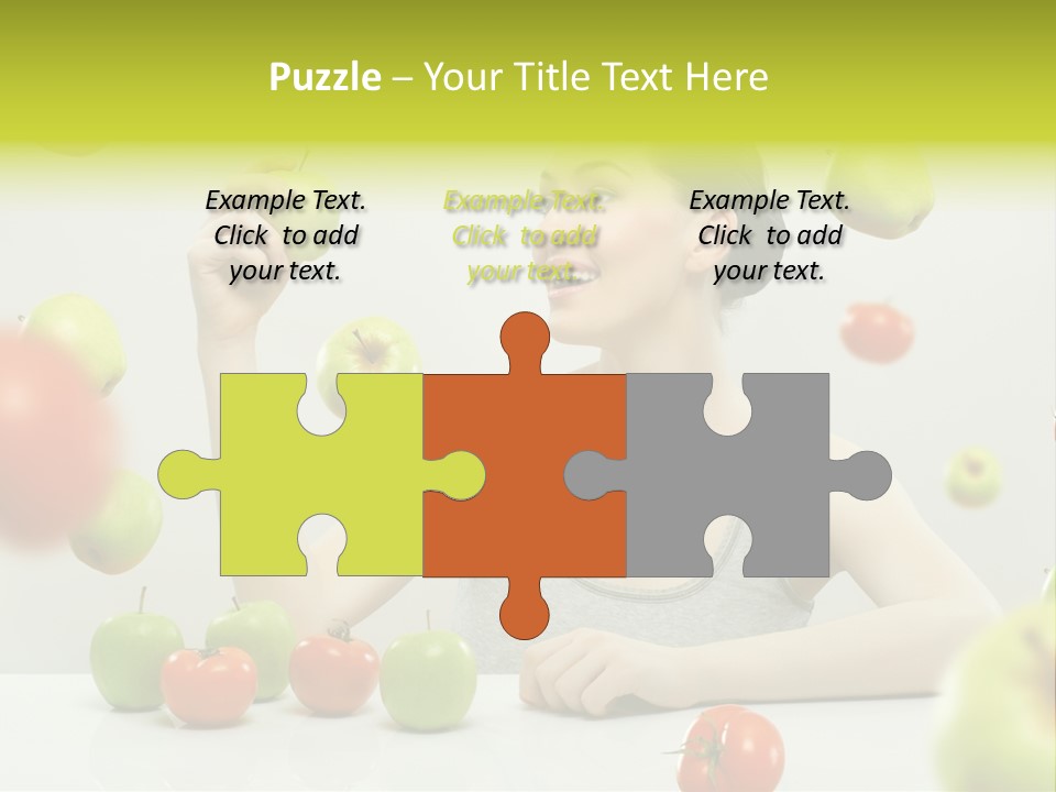 Sit Eating Women PowerPoint Template