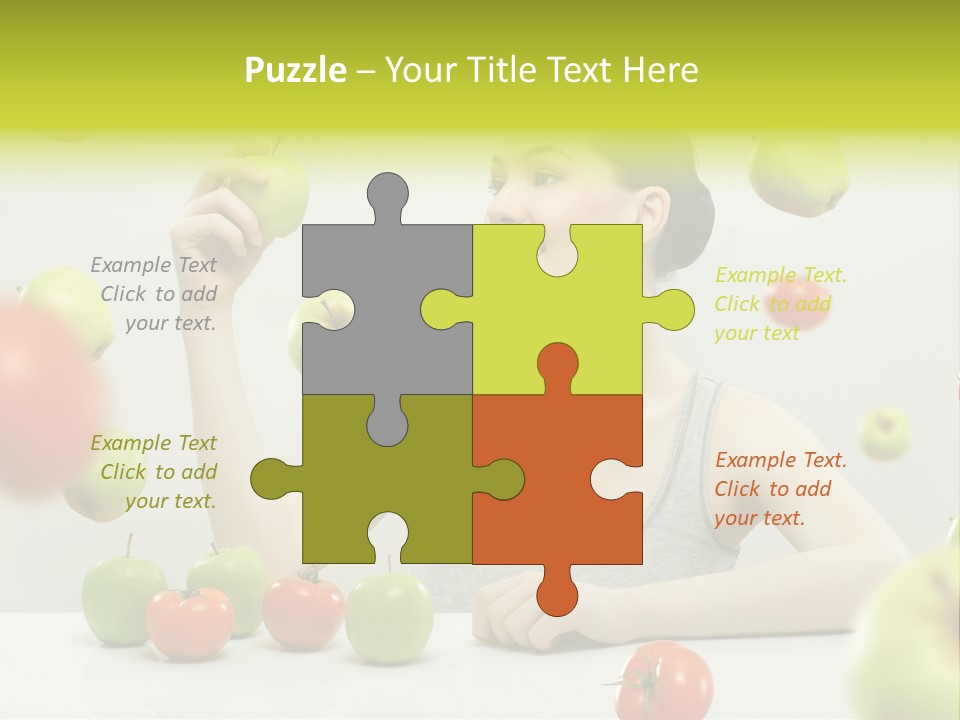 Sit Eating Women PowerPoint Template