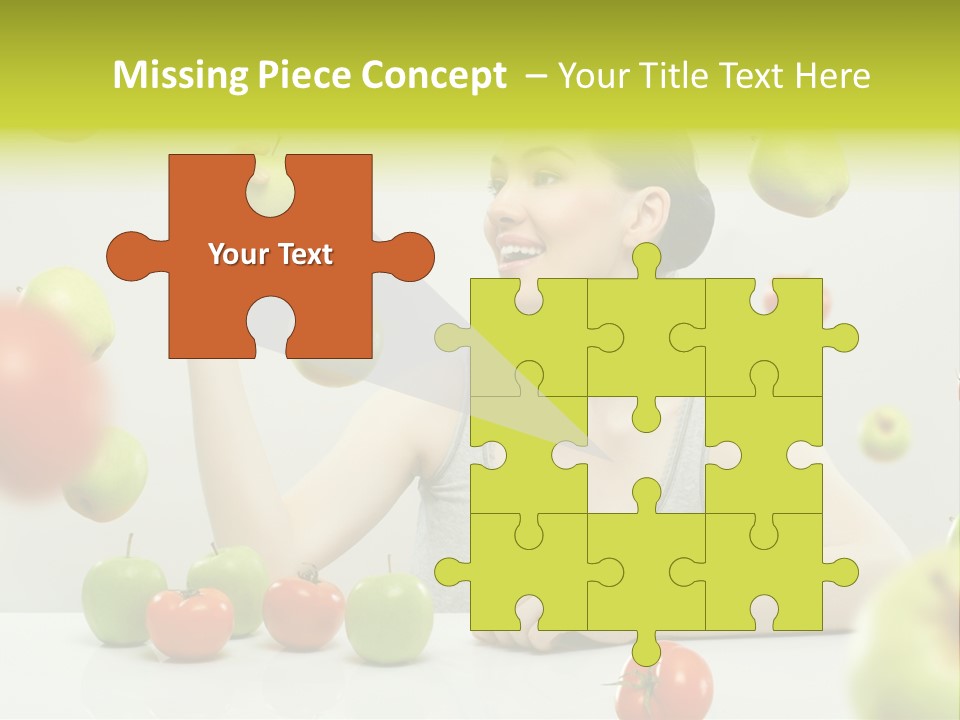 Sit Eating Women PowerPoint Template