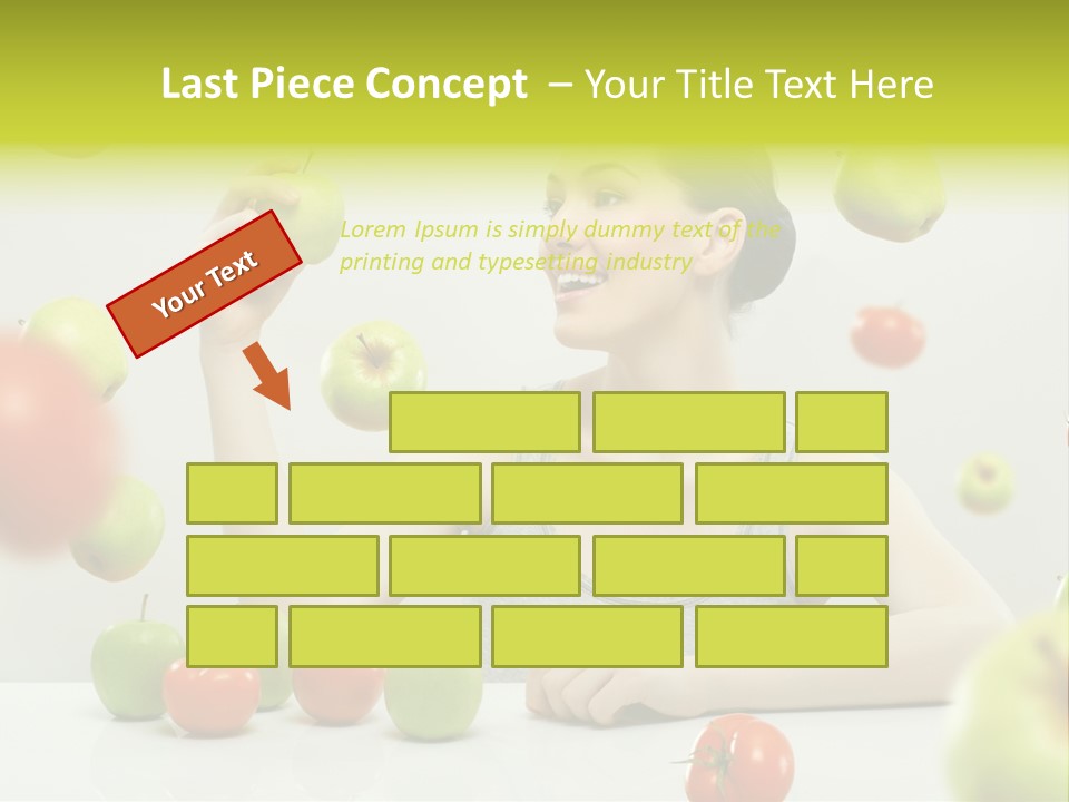 Sit Eating Women PowerPoint Template