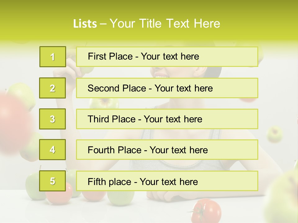 Sit Eating Women PowerPoint Template