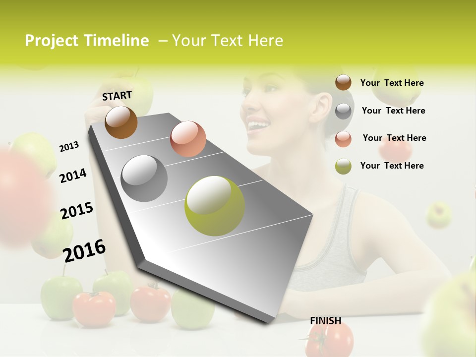 Sit Eating Women PowerPoint Template