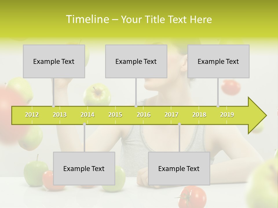 Sit Eating Women PowerPoint Template