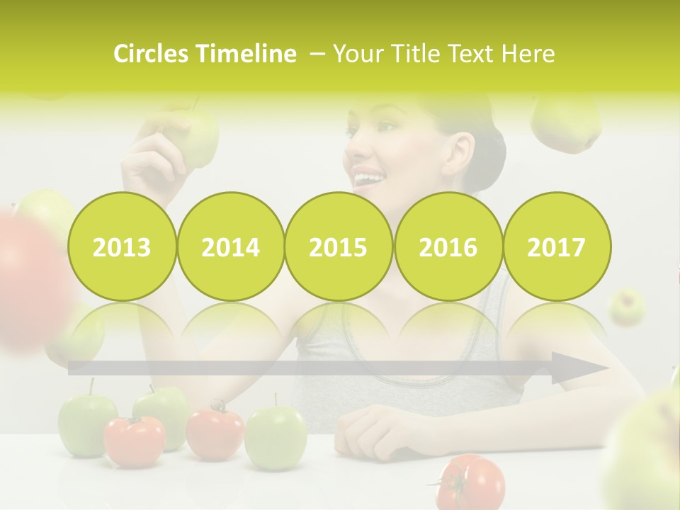 Sit Eating Women PowerPoint Template