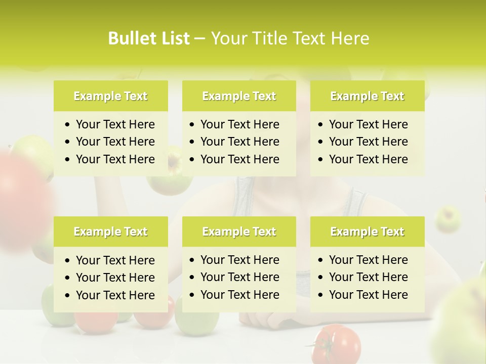 Sit Eating Women PowerPoint Template