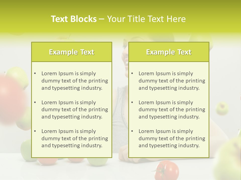 Sit Eating Women PowerPoint Template