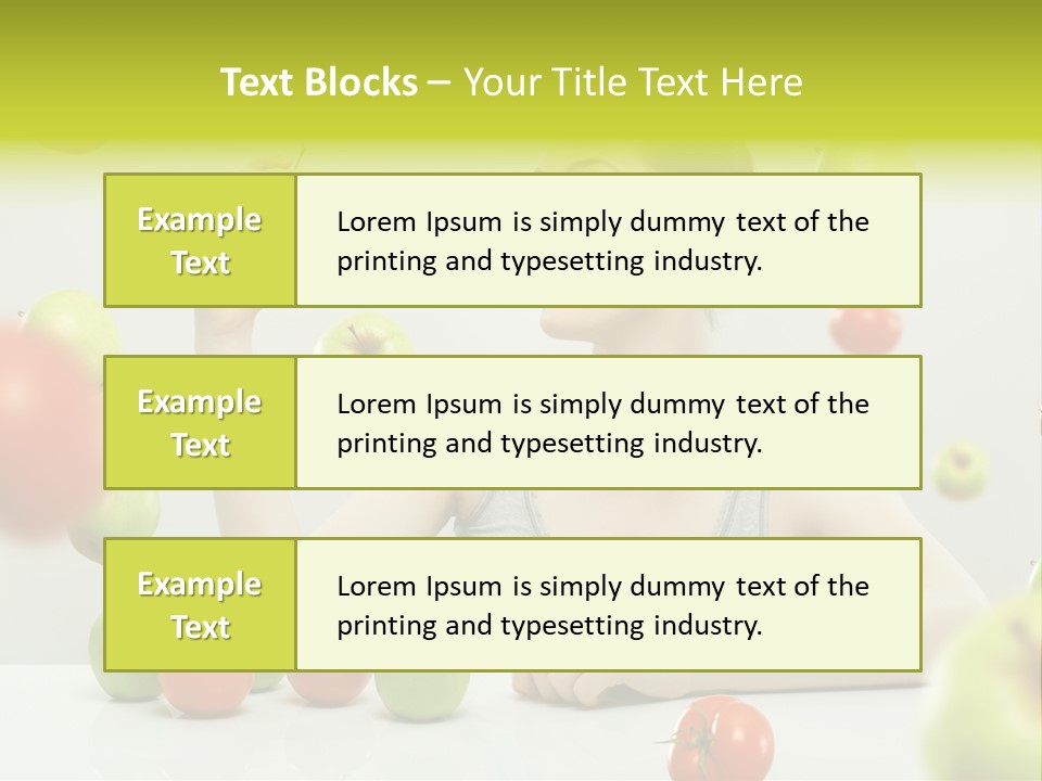 Sit Eating Women PowerPoint Template