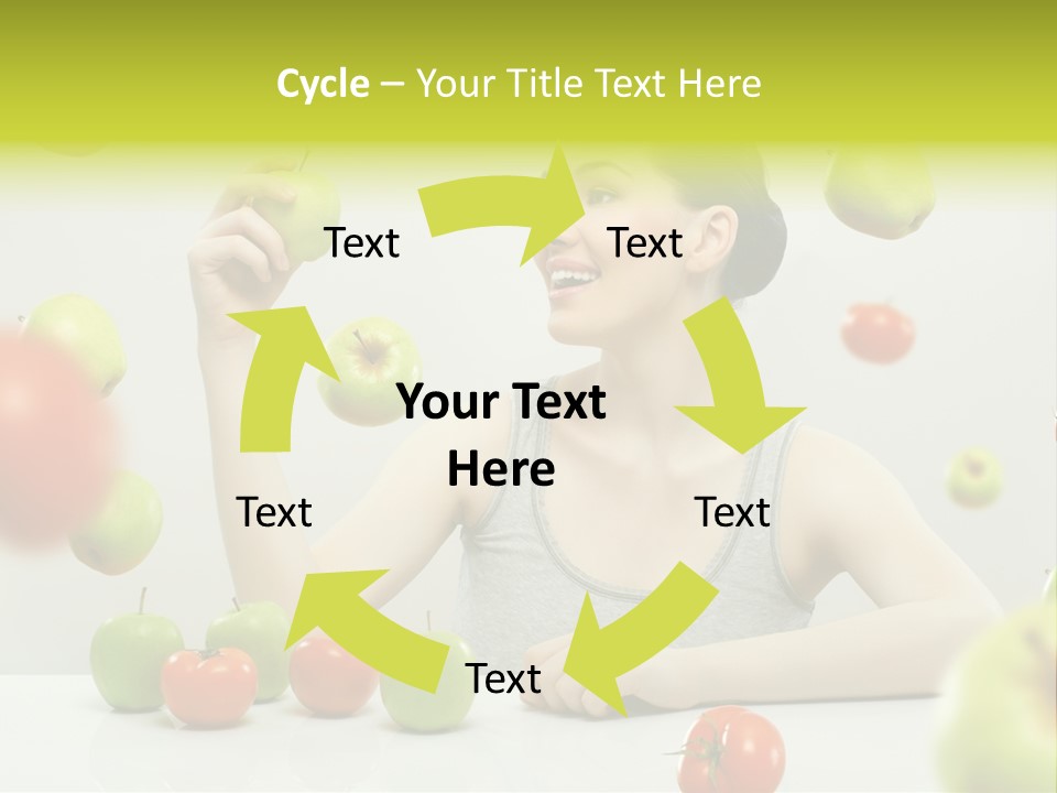 Sit Eating Women PowerPoint Template