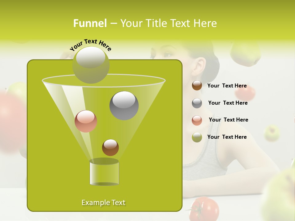 Sit Eating Women PowerPoint Template