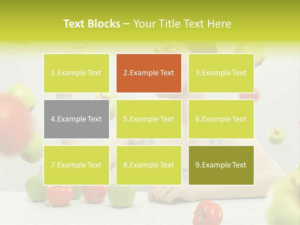 Sit Eating Women PowerPoint Template