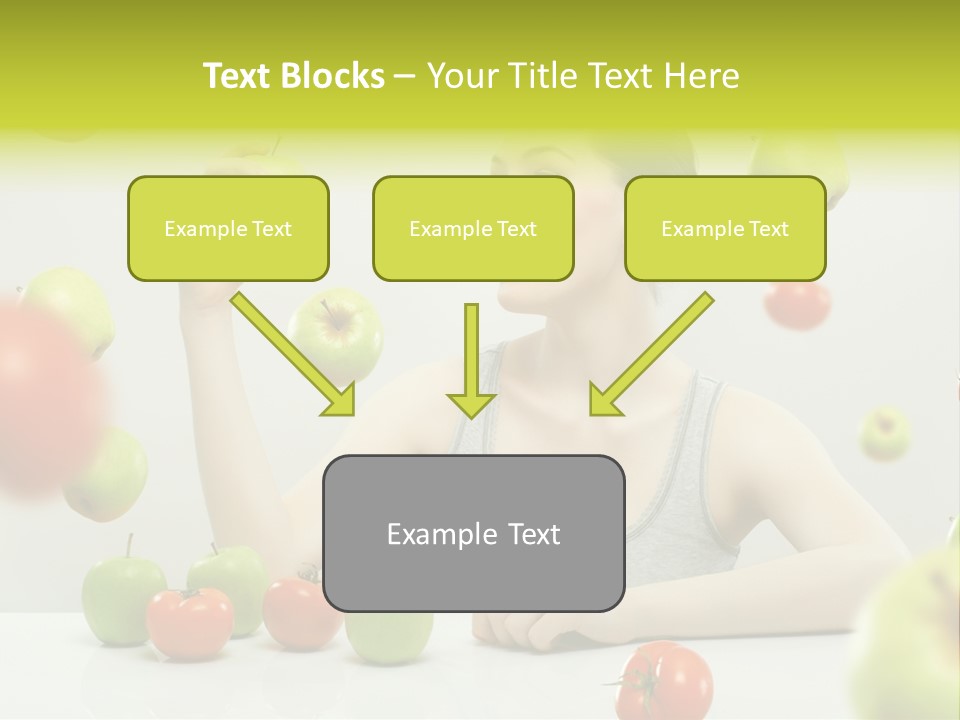 Sit Eating Women PowerPoint Template