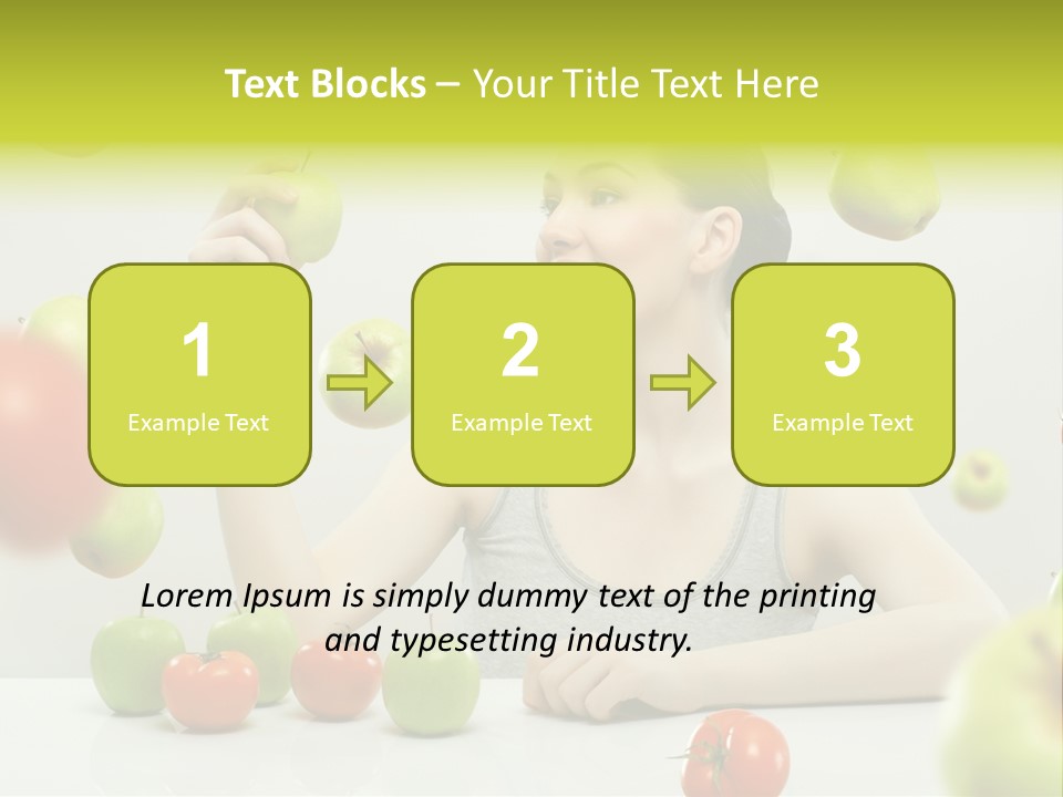 Sit Eating Women PowerPoint Template