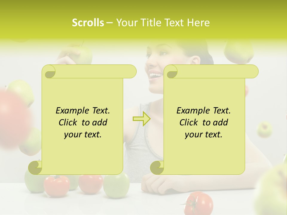 Sit Eating Women PowerPoint Template