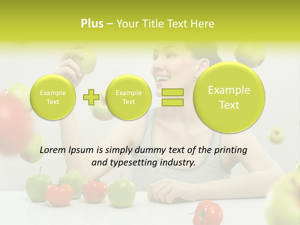 Sit Eating Women PowerPoint Template