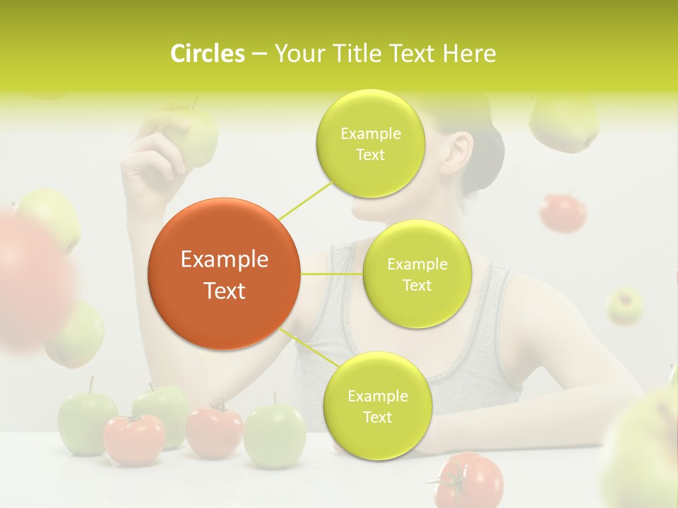 Sit Eating Women PowerPoint Template