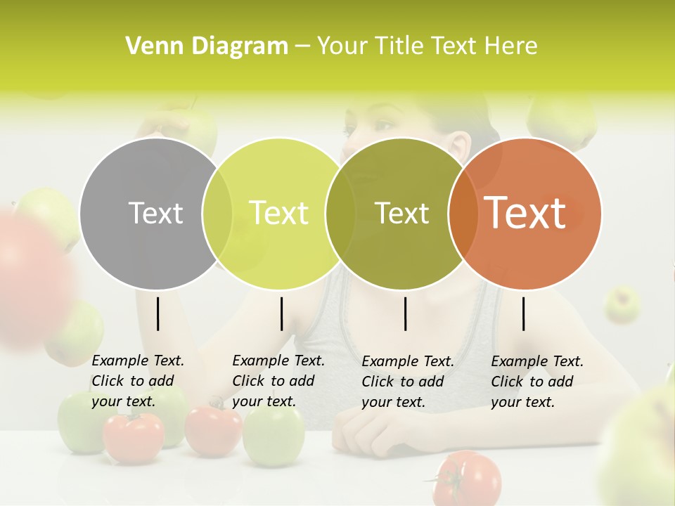 Sit Eating Women PowerPoint Template