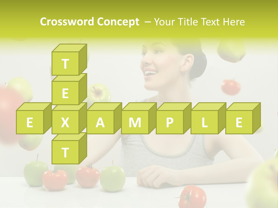 Sit Eating Women PowerPoint Template