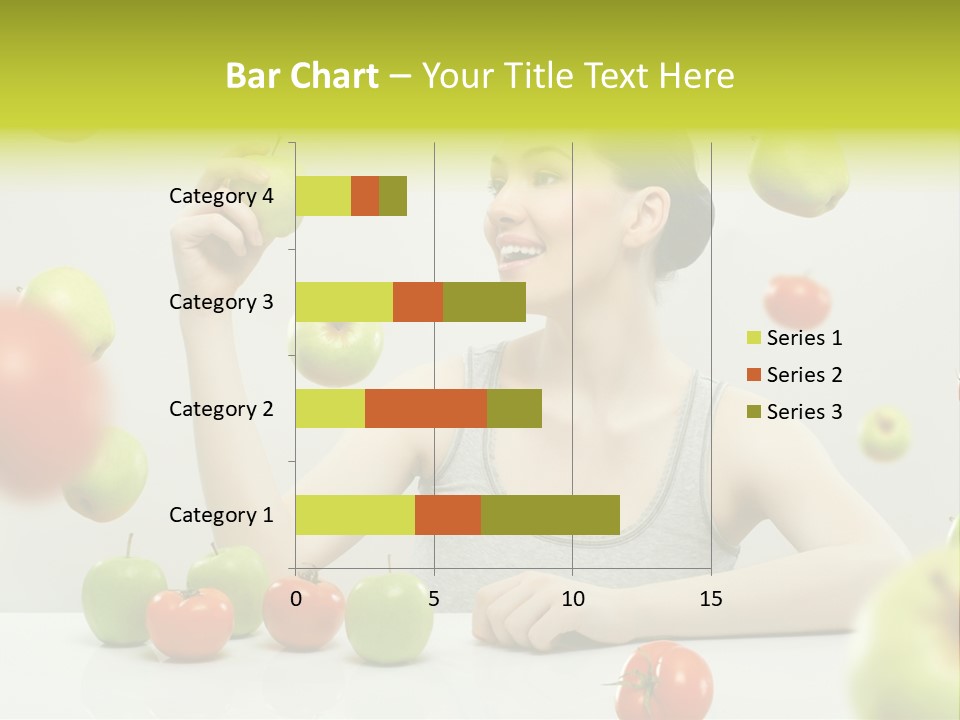 Sit Eating Women PowerPoint Template