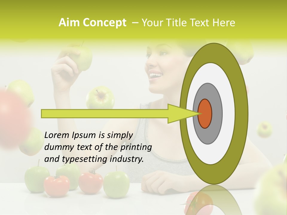 Sit Eating Women PowerPoint Template