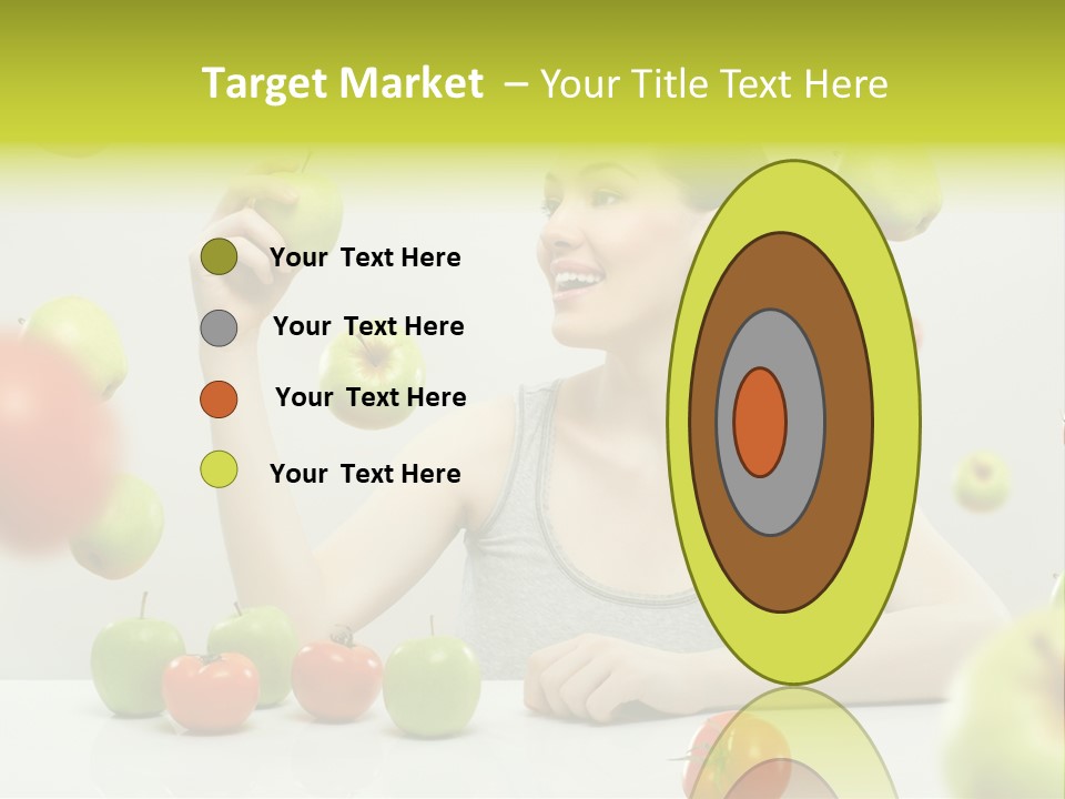 Sit Eating Women PowerPoint Template