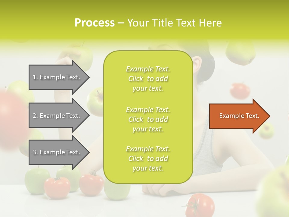 Sit Eating Women PowerPoint Template