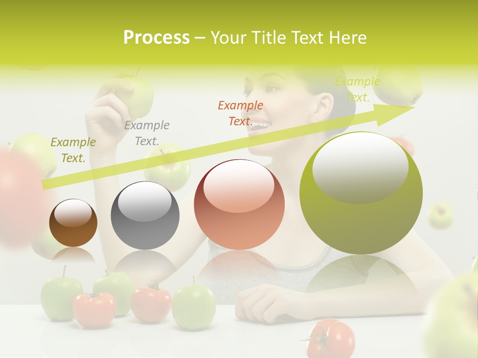 Sit Eating Women PowerPoint Template