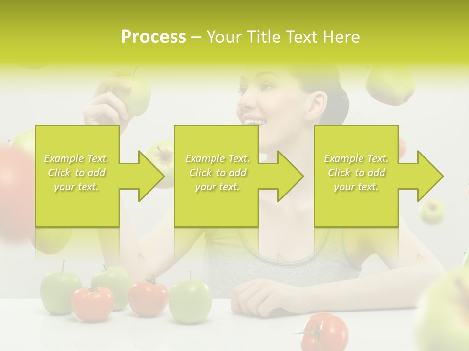 Sit Eating Women PowerPoint Template