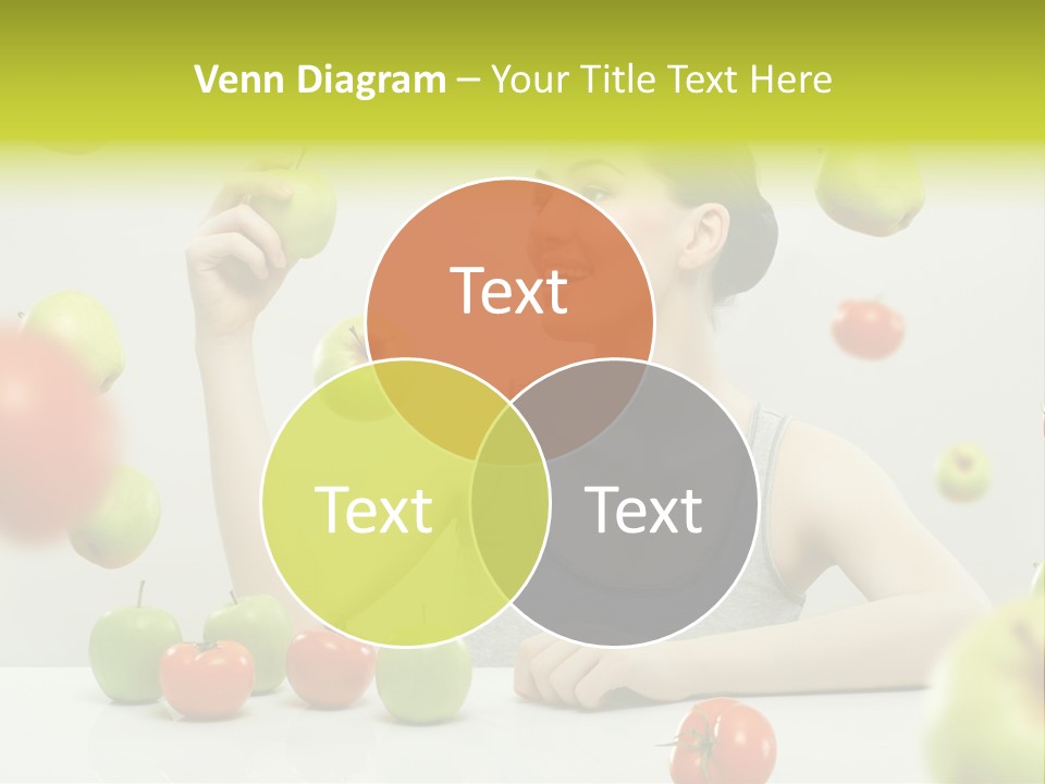 Sit Eating Women PowerPoint Template