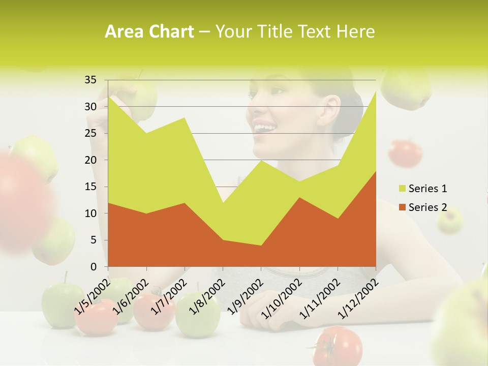 Sit Eating Women PowerPoint Template