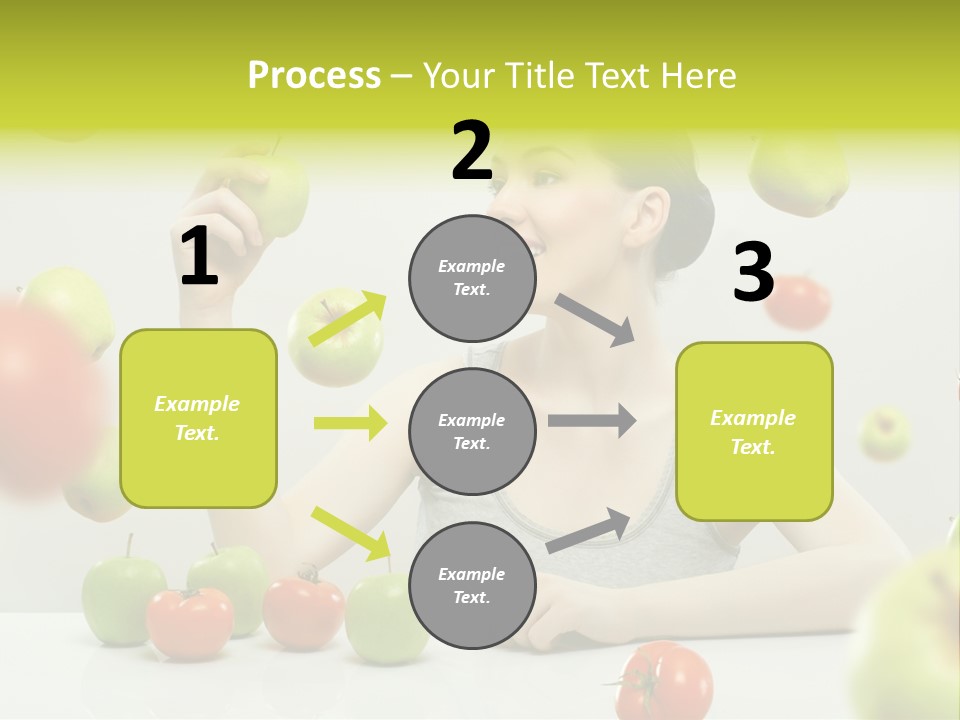 Sit Eating Women PowerPoint Template