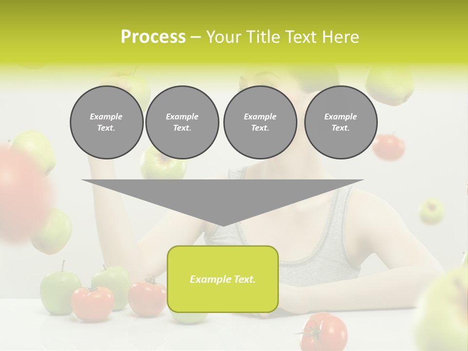 Sit Eating Women PowerPoint Template