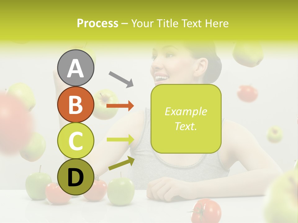 Sit Eating Women PowerPoint Template