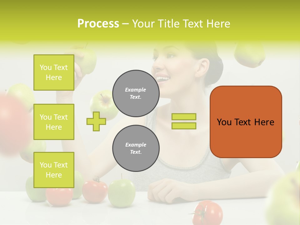 Sit Eating Women PowerPoint Template