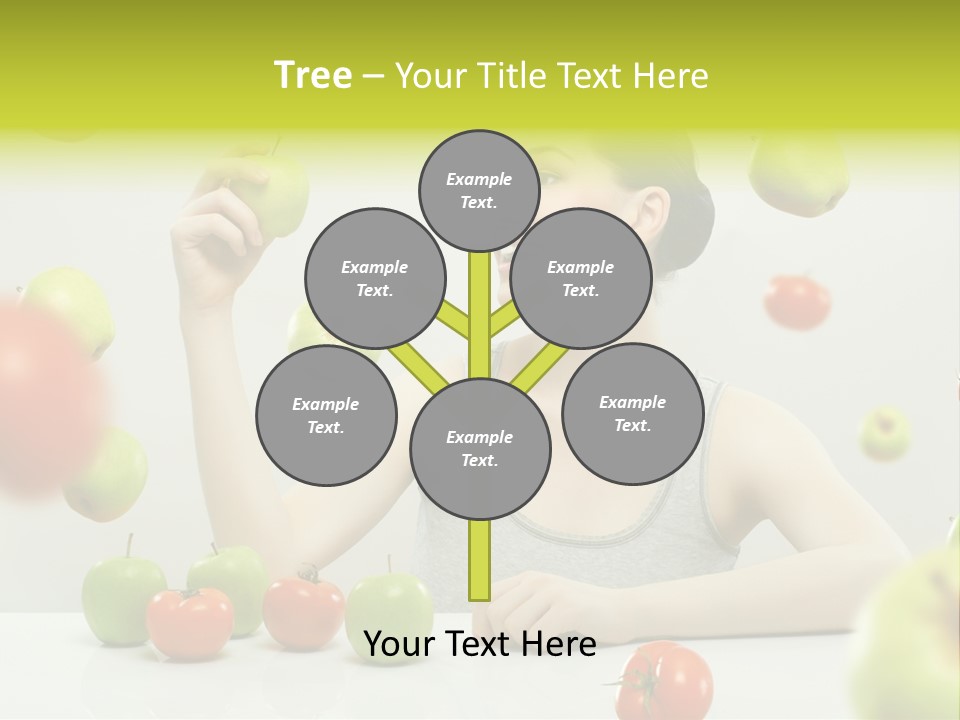 Sit Eating Women PowerPoint Template