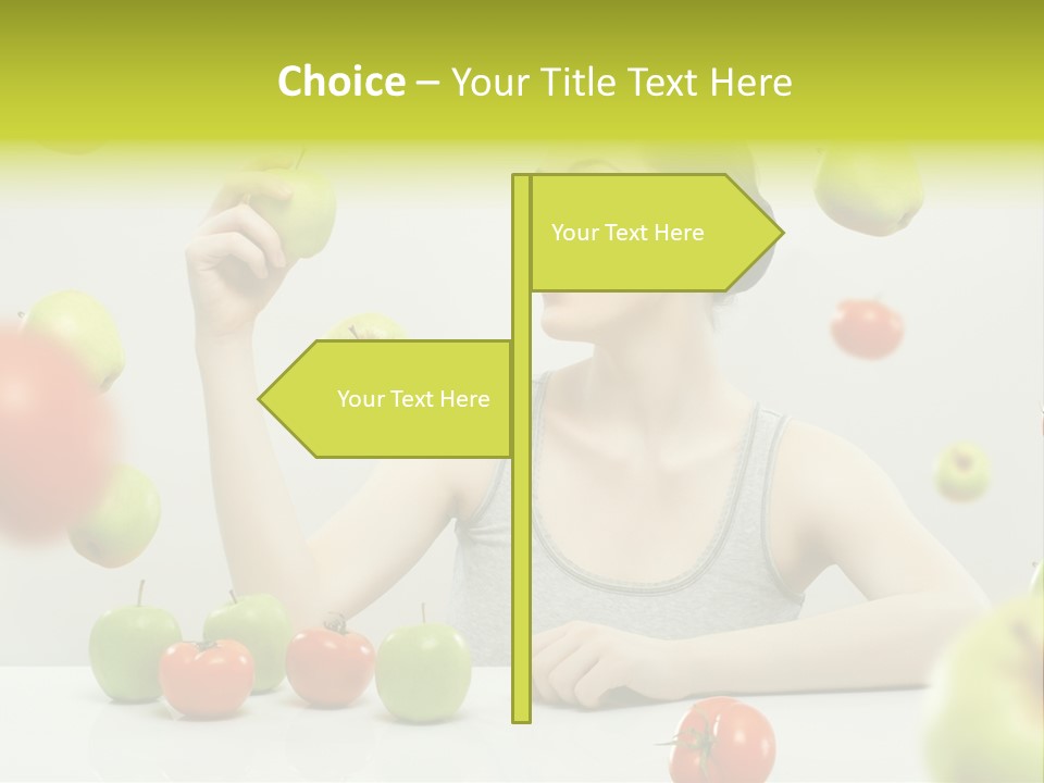 Sit Eating Women PowerPoint Template