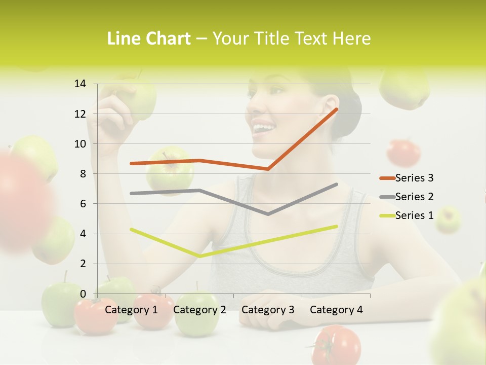 Sit Eating Women PowerPoint Template