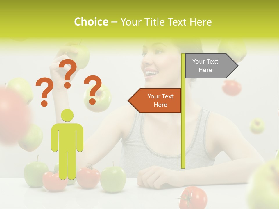 Sit Eating Women PowerPoint Template