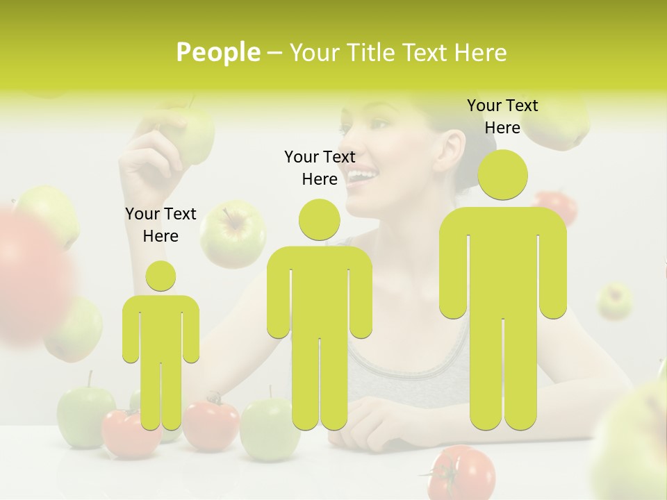 Sit Eating Women PowerPoint Template