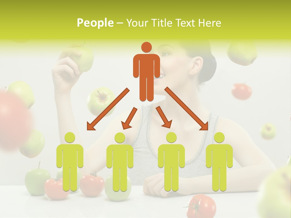 Sit Eating Women PowerPoint Template