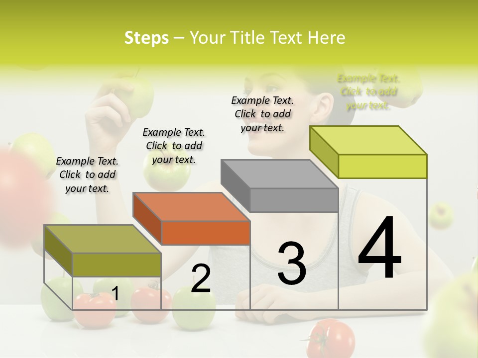 Sit Eating Women PowerPoint Template