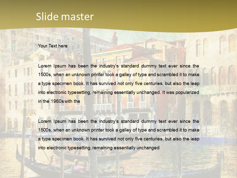 Holiday Artwork European PowerPoint Template