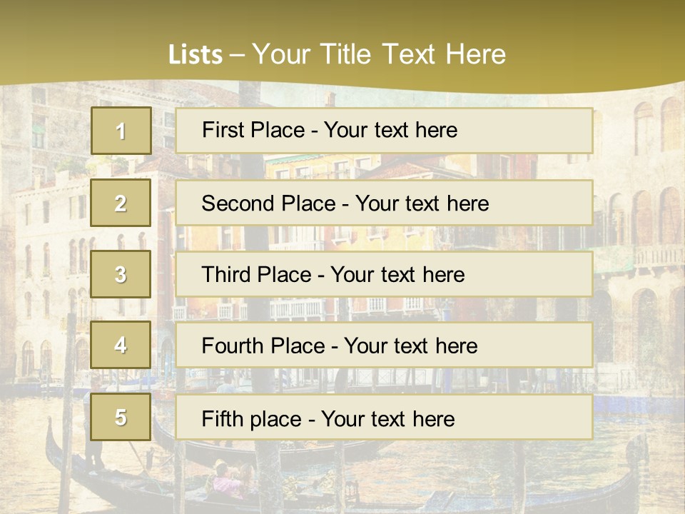 Holiday Artwork European PowerPoint Template