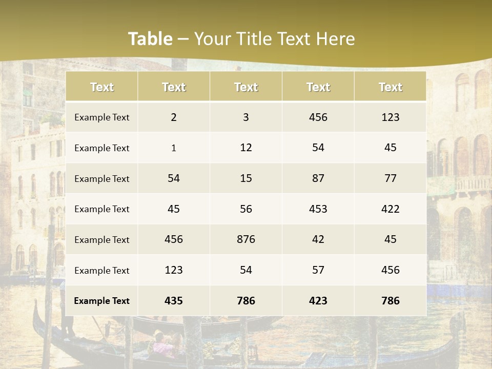 Holiday Artwork European PowerPoint Template