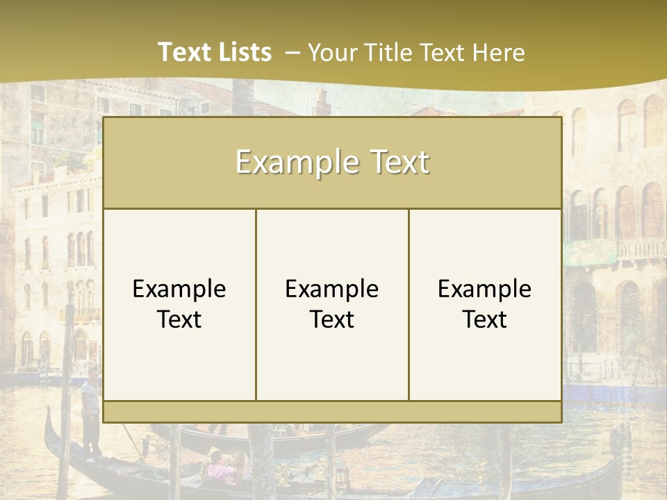 Holiday Artwork European PowerPoint Template