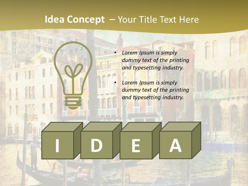 Holiday Artwork European PowerPoint Template