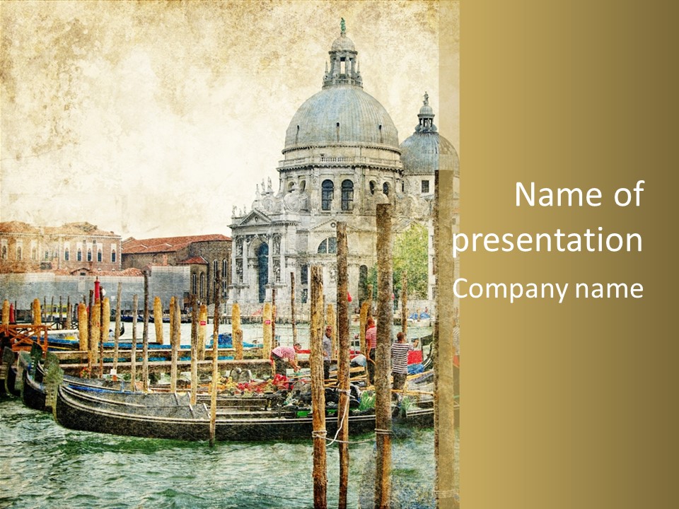 Italy Tourism Dome PowerPoint Template
